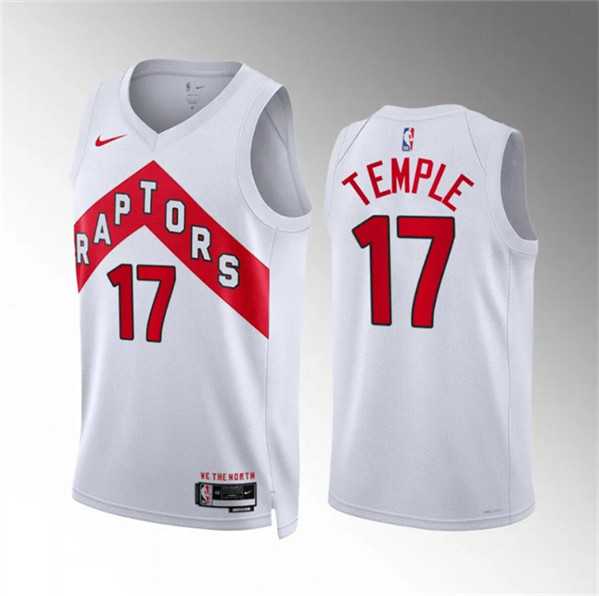 Men%27s Toronto Raptors #17 Garrett Temple White Association Edition Stitched Basketball Jersey Dzhi->toronto raptors->NBA Jersey